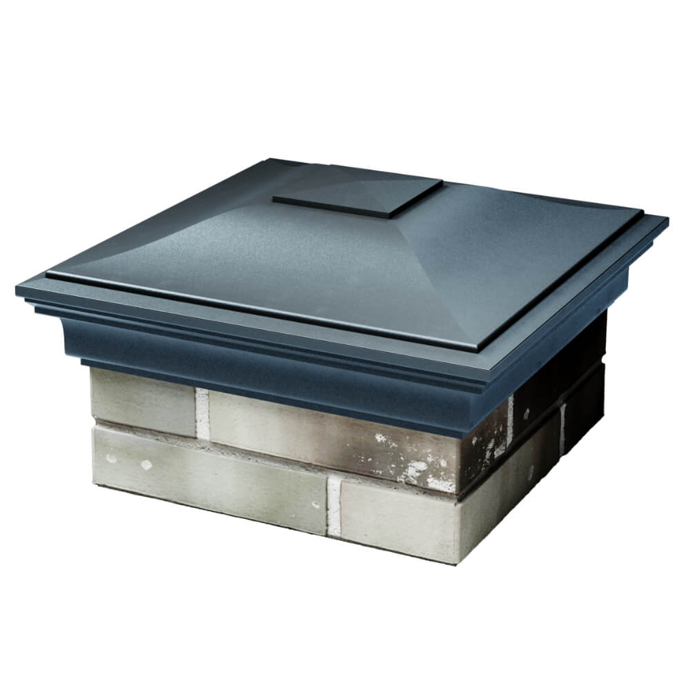 Колпак Zking Монблан Серый на столб 1.5х1.5 кирпича (385х385мм) в Саратове фото