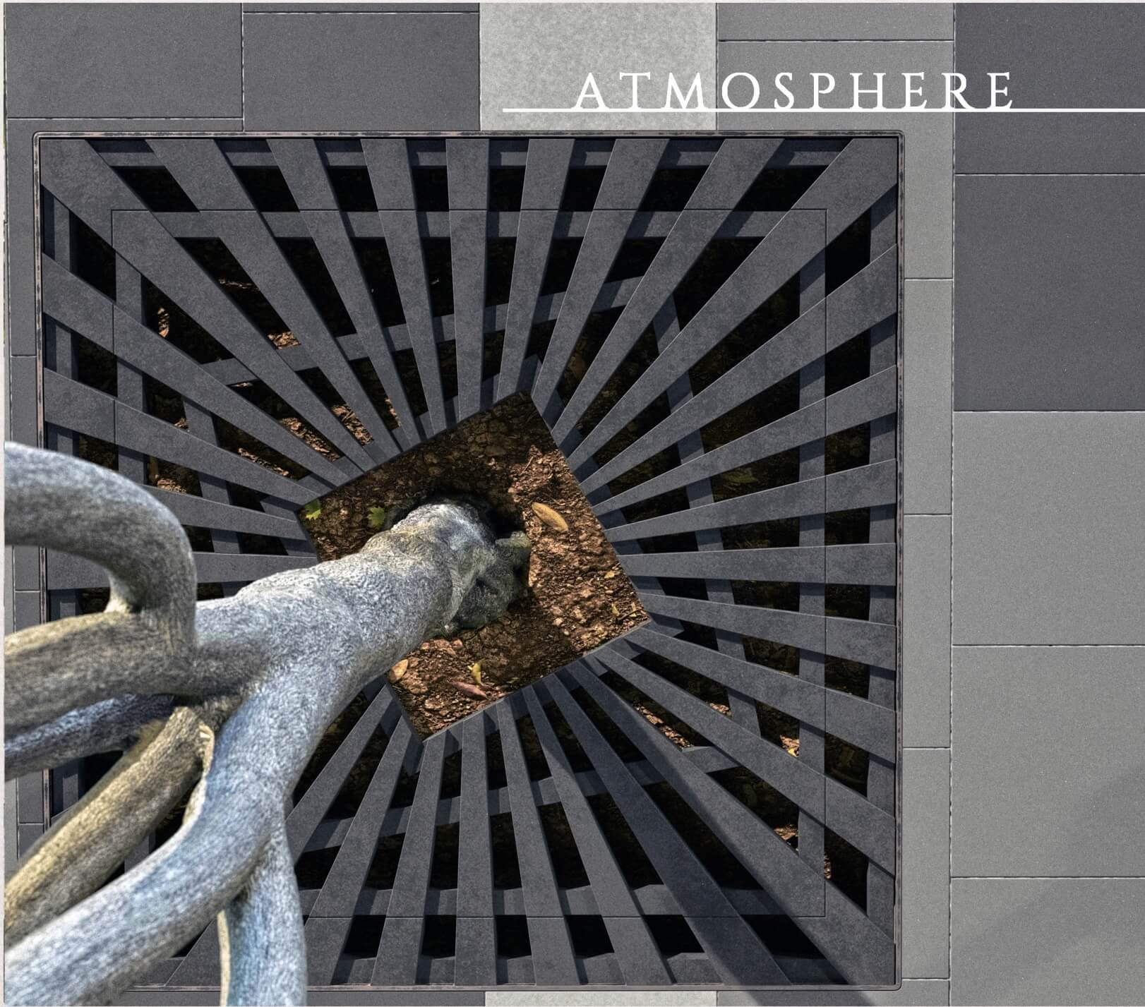 Приствольная решетка для дерева ZKING ATMOSPHERE 1.2х1.2м Черная в Саратове фото