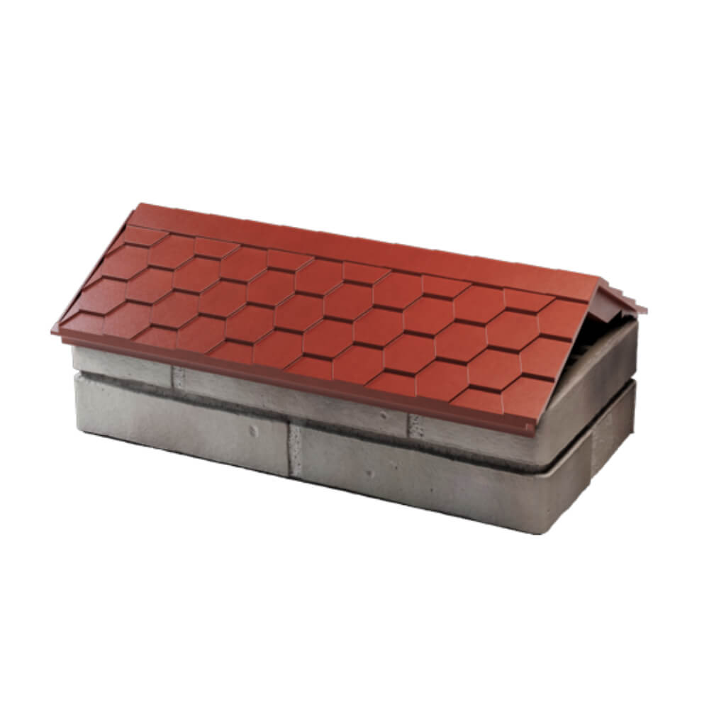 Парапет Zking Эверест Красный с посадкой на 1 кирпич (200/225/255мм) в Саратове фото