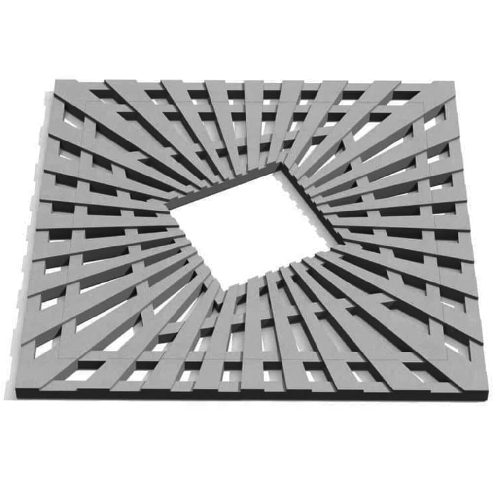 Приствольная решетка для дерева ZKING ATMOSPHERE 1.2х1.2м Серая Саратов фото