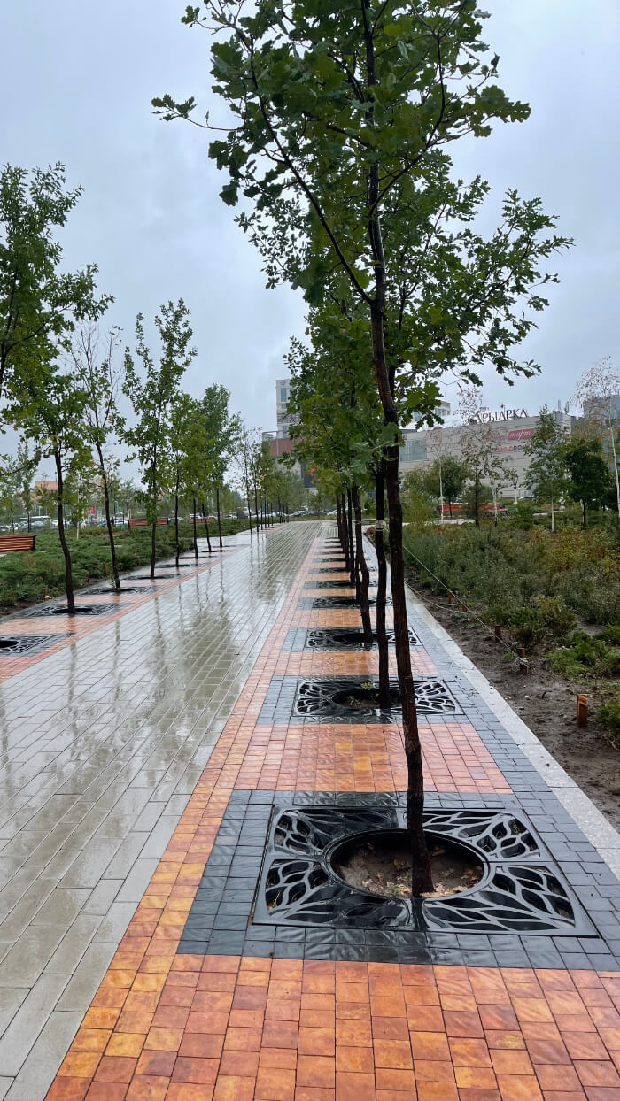 Приствольная решетка для дерева ZKING CRUST 1.2х1.2м Черная в Саратове фото