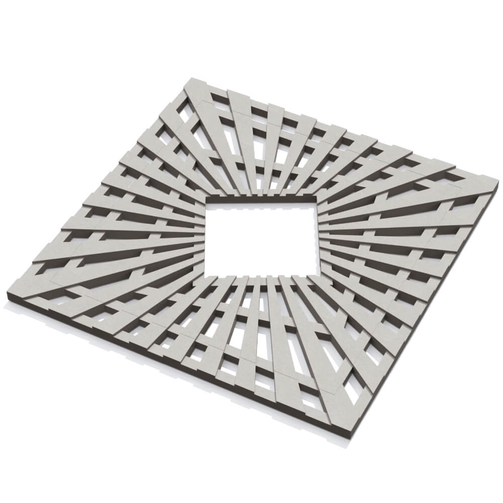 Приствольная решетка для дерева ZKING ATMOSPHERE 1.2х1.2м Бежевая в Саратове фото