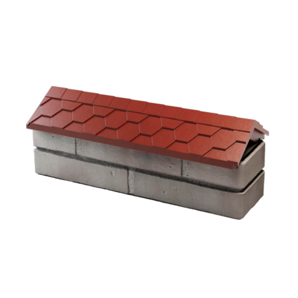 Парапет Zking Эверест Красный с посадкой на 0.5 кирпича (130мм) в Саратове фото