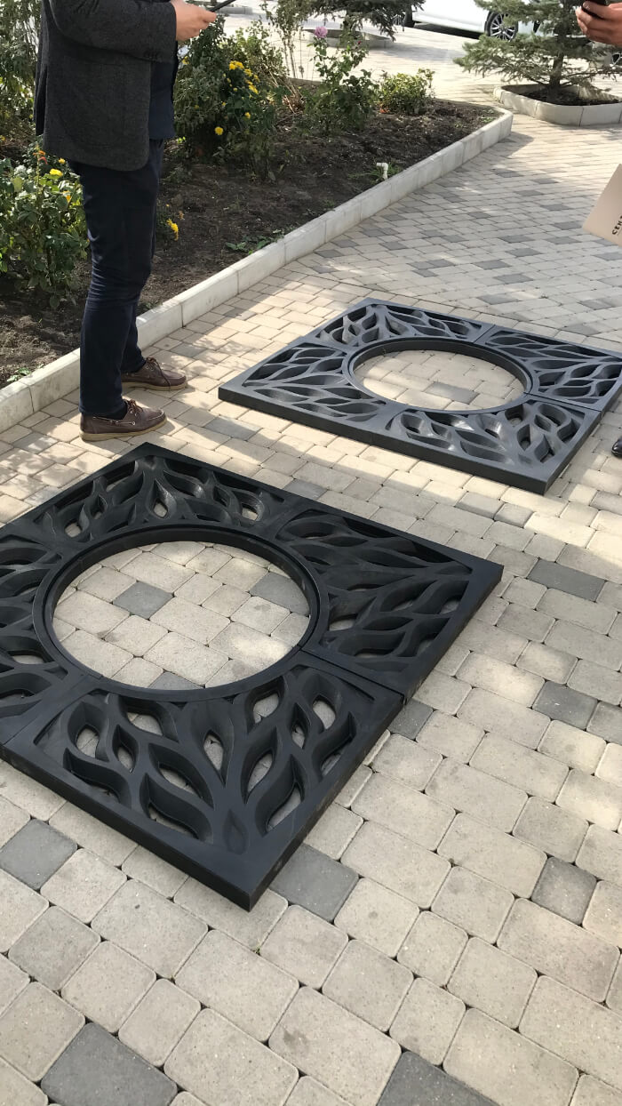 Приствольная решетка для дерева ZKING CRUST 1.2х1.2м Черная в Саратове фото