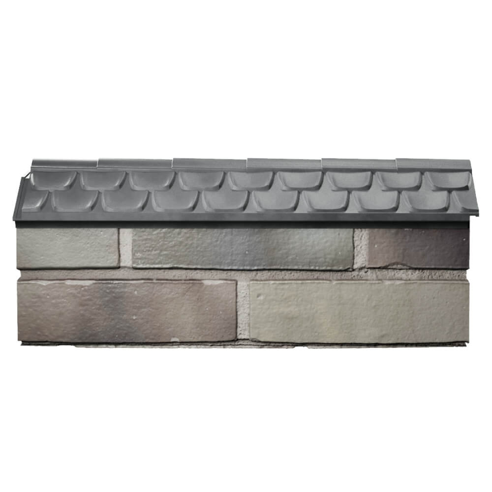 Парапет Zking Эльбрус Серый с посадкой на 0.5 кирпича (130мм) в Саратове фото