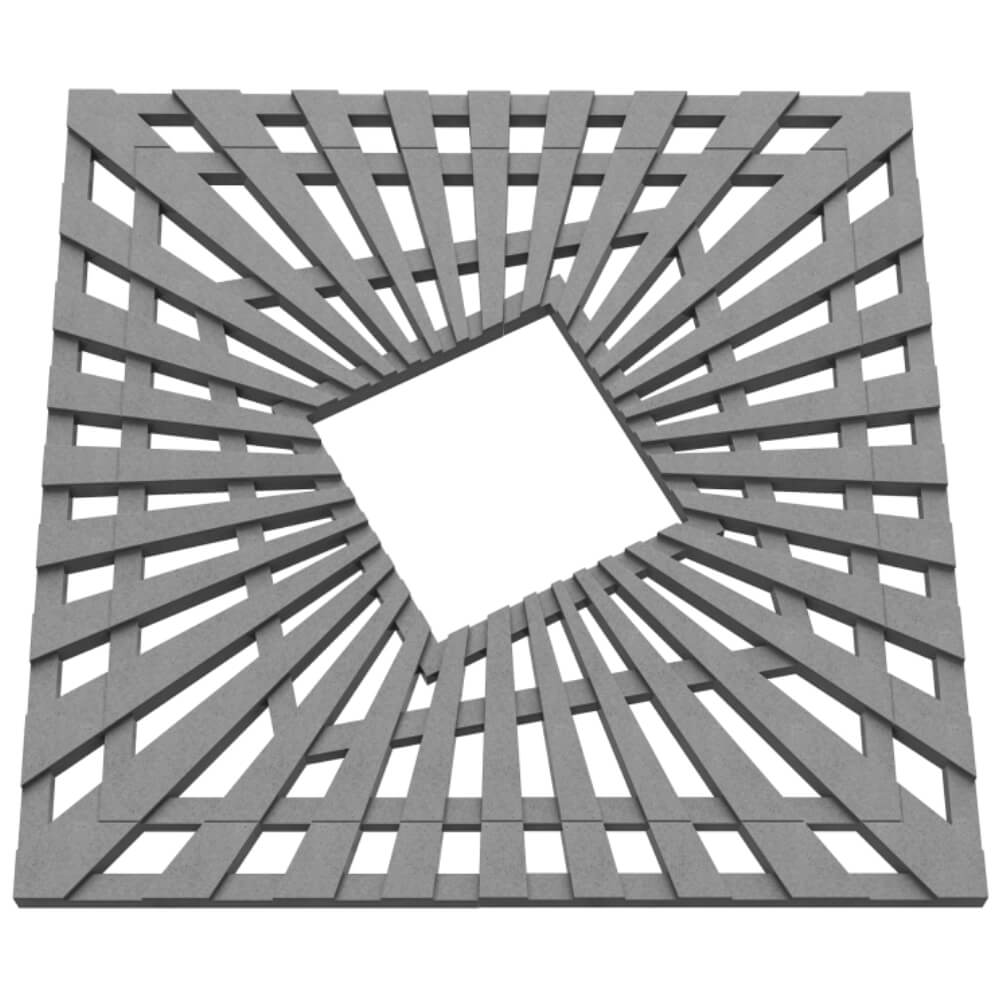 Приствольная решетка для дерева ZKING ATMOSPHERE 1.2х1.2м Серая в Саратове фото