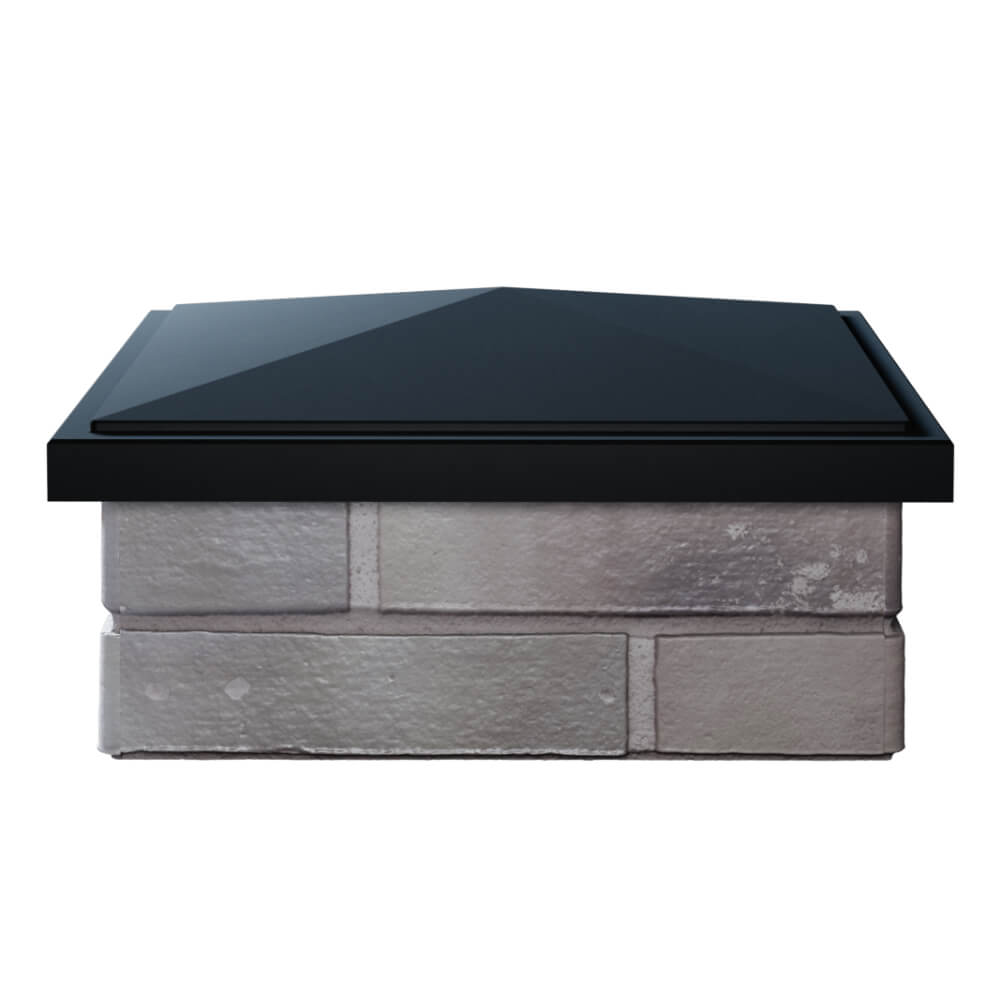 Колпак Zking БонаМоно Черный на столб 1.5х1.5 кирпича (385х385, 400х400мм) Саратов фото