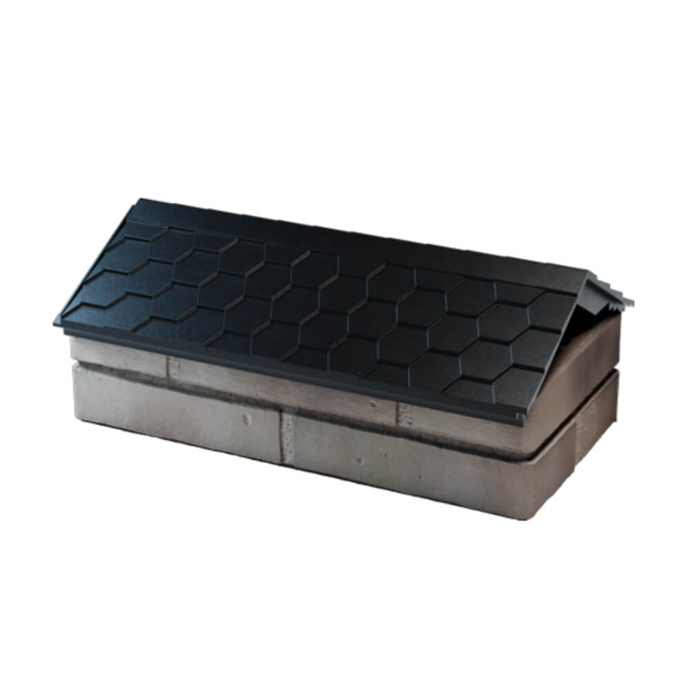 Парапет Zking Эверест Черный с посадкой на 1 кирпич (200/225/255мм) в Саратове фото