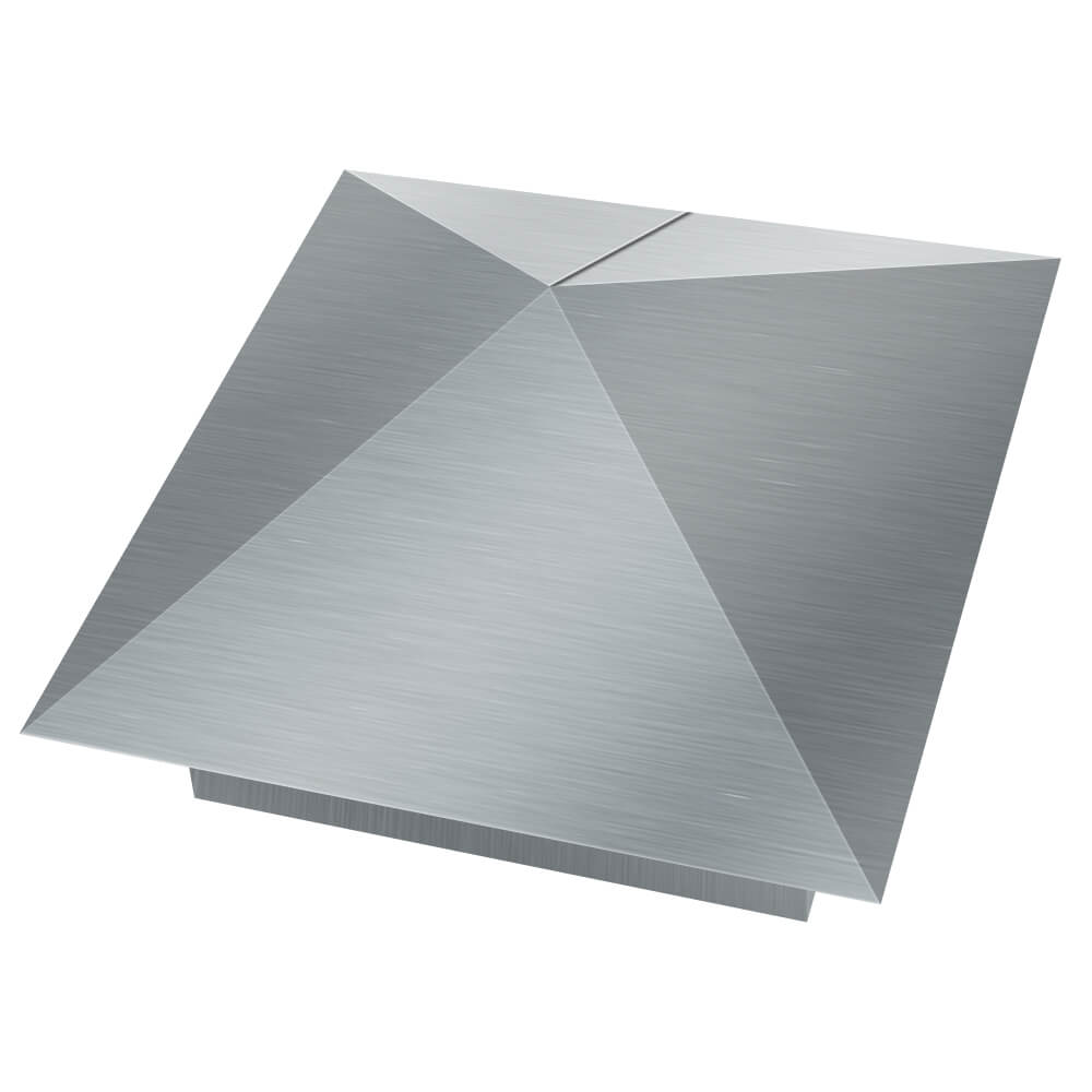 Колпак металлический 380х380мм оцинкованный заборный Саратов фото