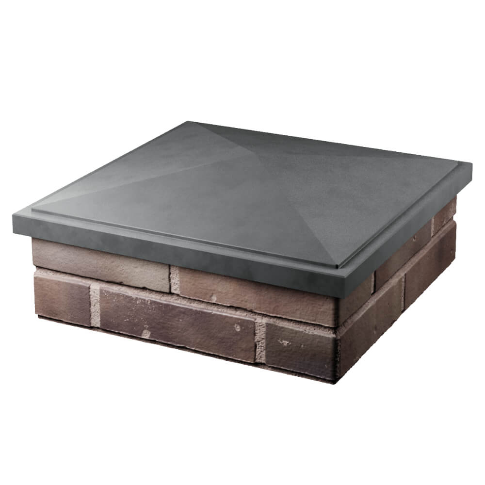 Колпак Zking БонаМоно Серый на столб 2х2 кирпича (515х515, 530х530мм) в Саратове фото