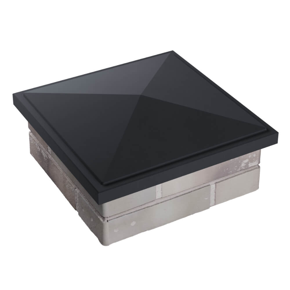 Колпак Zking БонаМоно Серый на столб 1.5х1.5 кирпича (385х385, 400х400мм) в Саратове фото