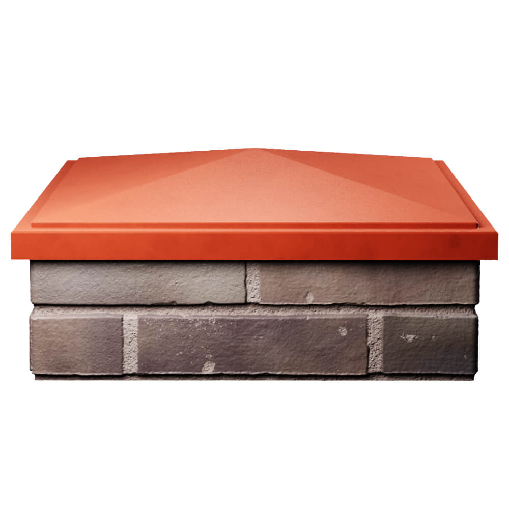 Колпак Zking БонаМоно Красный на столб 2х2 кирпича (515х515, 530х530мм) Саратов фото