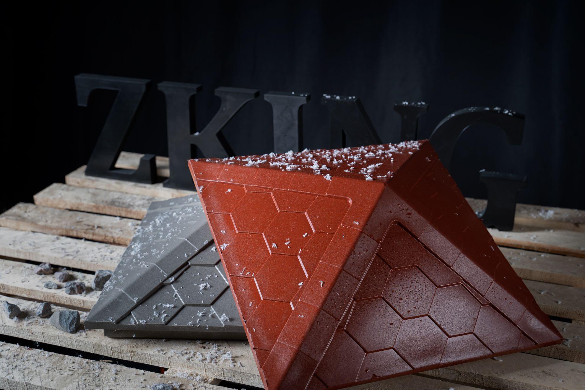 Колпак Zking Эверест Красный на столб 1.5х1.5 кирпича (390х390мм) в Саратове фото