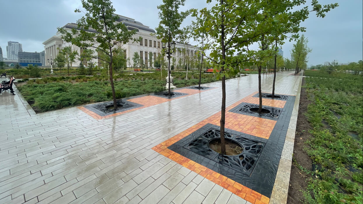 Приствольная решетка для дерева ZKING CRUST 1.2х1.2м Черная в Саратове фото