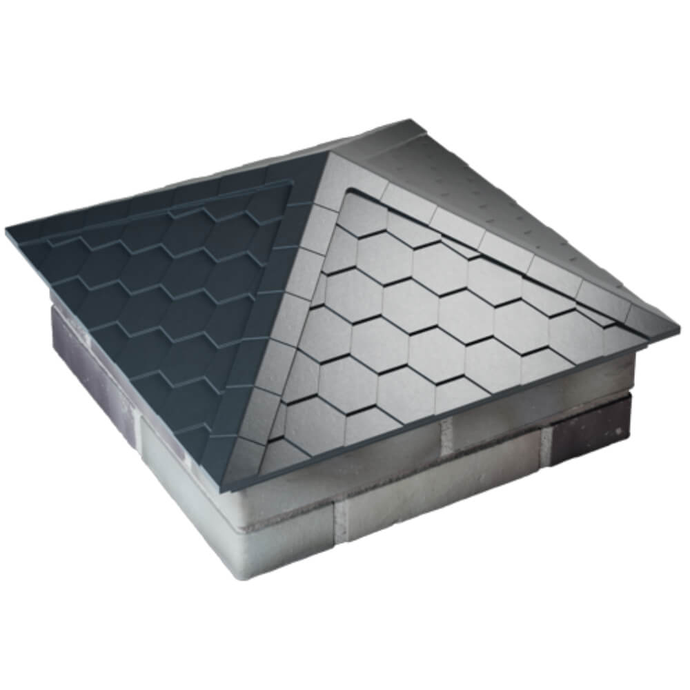 Колпак Zking Эверест Серый на столб 2х2 кирпича (535х535мм) Саратов фото