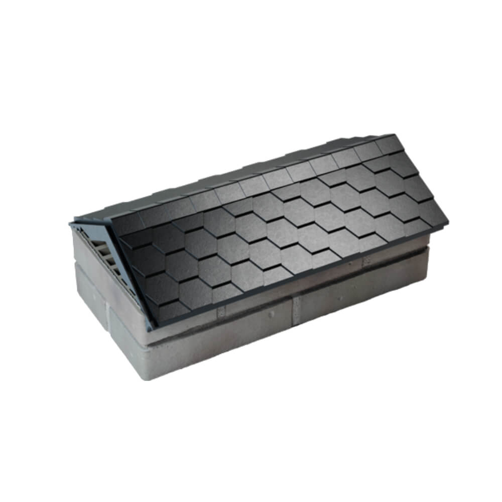 Парапет Zking Эверест Черный с посадкой на 1 кирпич (200/225/255мм) в Саратове фото