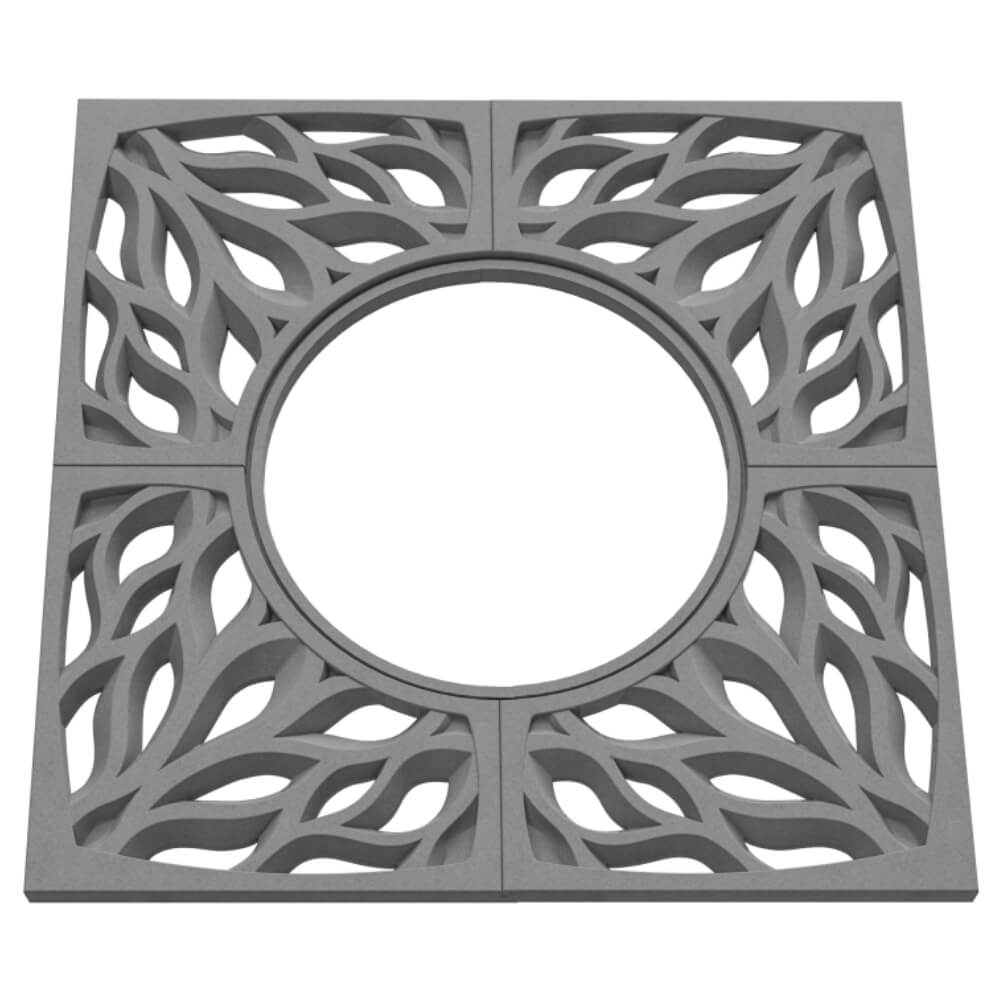 Приствольная решетка для дерева ZKING CRUST 1.2х1.2м Серая в Саратове фото