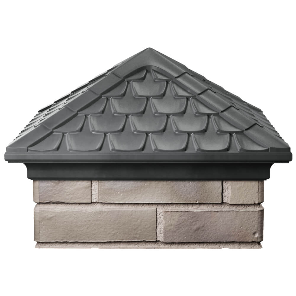 Колпак Zking Эльбрус Серый на столб 1.5х1.5 кирпича (385х385мм) Саратов фото