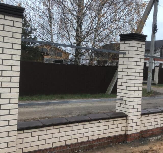 Колпак Zking Бона ХайТек Коричневый на столб 1.5х1.5 кирпича (385х385мм) в Саратове фото