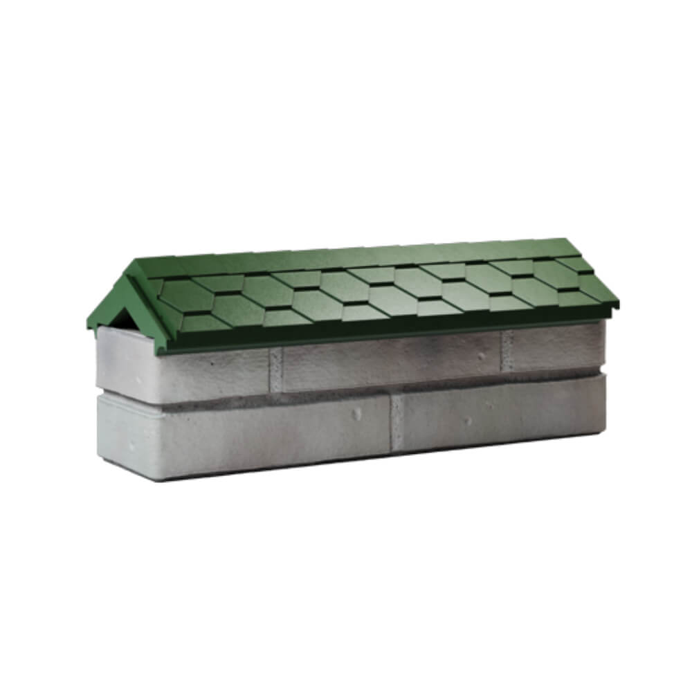 Парапет Zking Эверест Зеленый с посадкой на 0.5 кирпича (130мм) Саратов фото