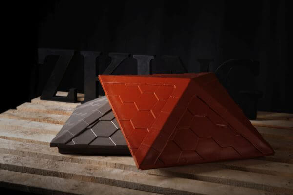 Колпак Zking Эверест Красный на столб 1.5х1.5 кирпича (390х390мм) в Саратове фото