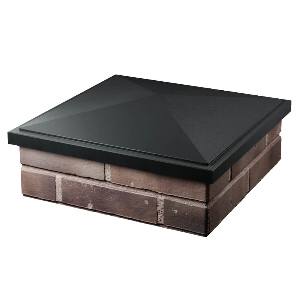 Колпак Zking БонаМоно Черный на столб 2х2 кирпича (515х515, 530х530мм) в Саратове фото