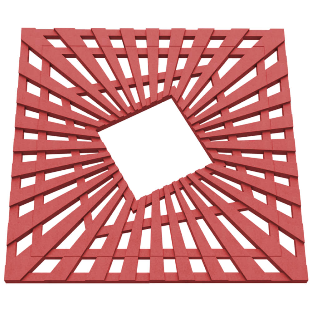 Приствольная решетка для дерева ZKING ATMOSPHERE 1.2х1.2м Красная в Саратове фото