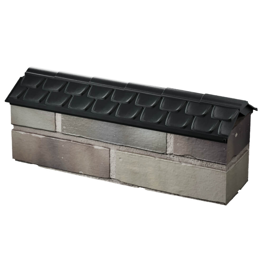 Парапет Zking Эльбрус Черный с посадкой на 0.5 кирпича (130мм) в Саратове фото