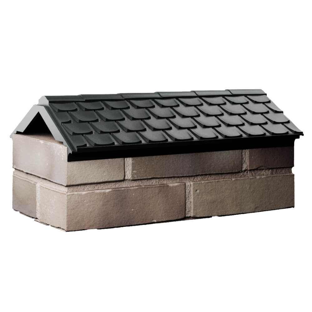 Парапет Zking Эльбрус Черный с посадкой на 1 кирпич (255мм) Саратов фото