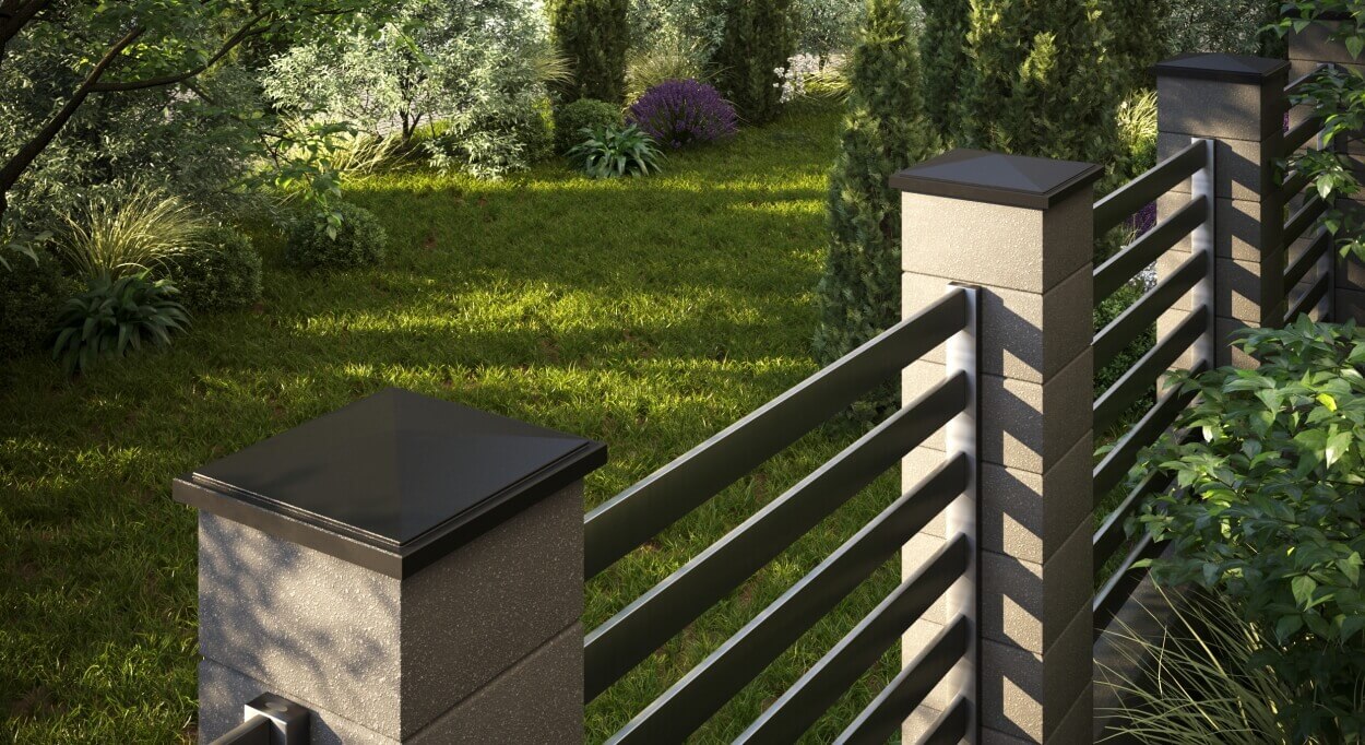 Колпак Zking БонаМоно Коричневый на столб 1.5х1.5 кирпича (385х385, 400х400мм) в Саратове фото