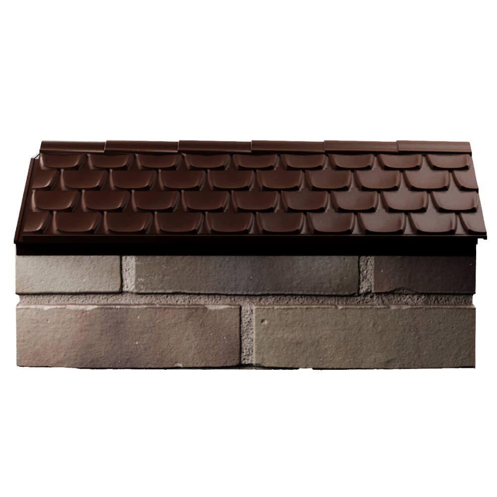 Парапет Zking Эльбрус Коричневый с посадкой на 1 кирпич (255мм) в Саратове фото