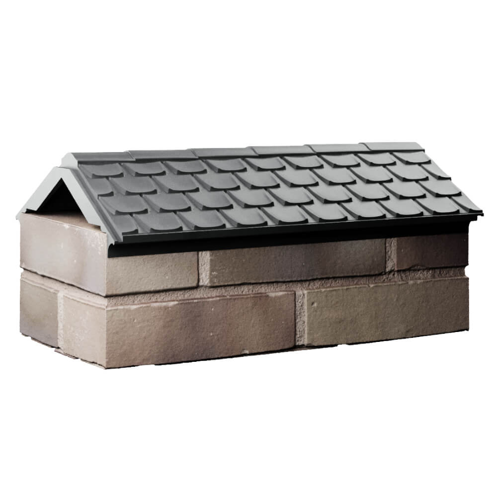 Парапет Zking Эльбрус Серый с посадкой на 1 кирпич (255мм) Саратов фото