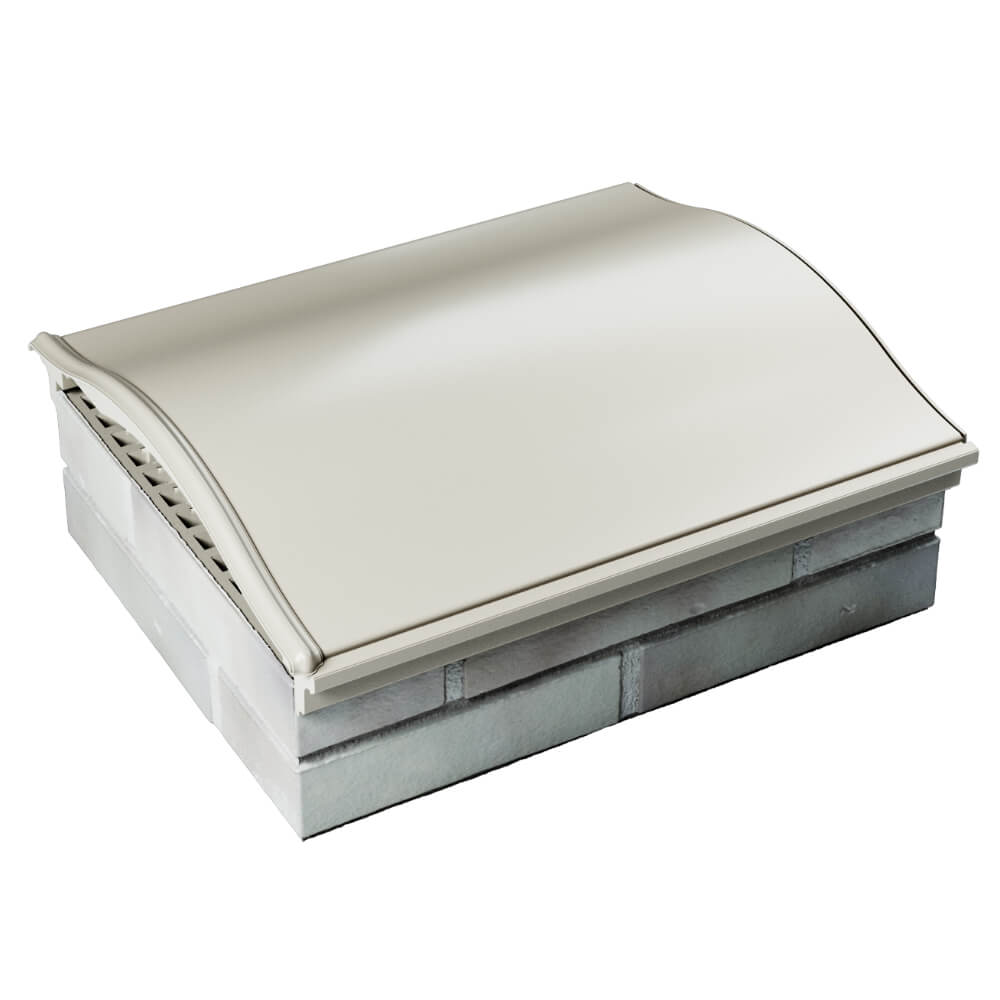 Парапет Zking Монблан Бежевый посадка на 1.5 кирпича (355/385мм)