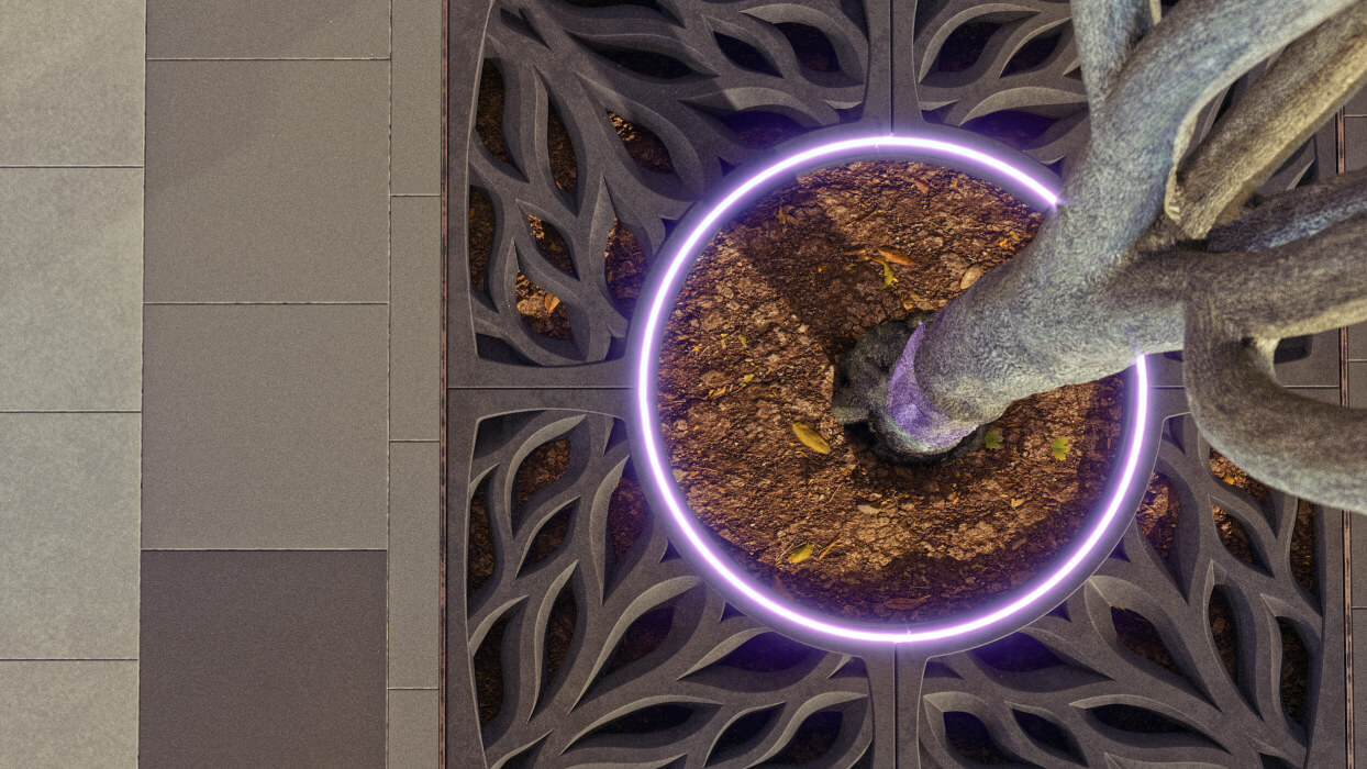 Приствольная решетка для дерева ZKING CRUST 1.2х1.2м Черная в Саратове фото