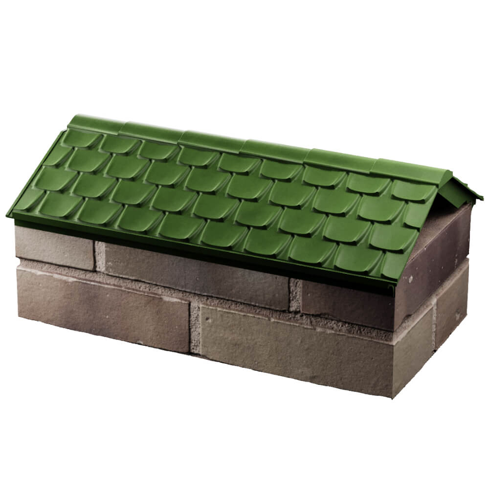 Парапет Zking Эльбрус Зеленый с посадкой на 1 кирпич (255мм) в Саратове фото