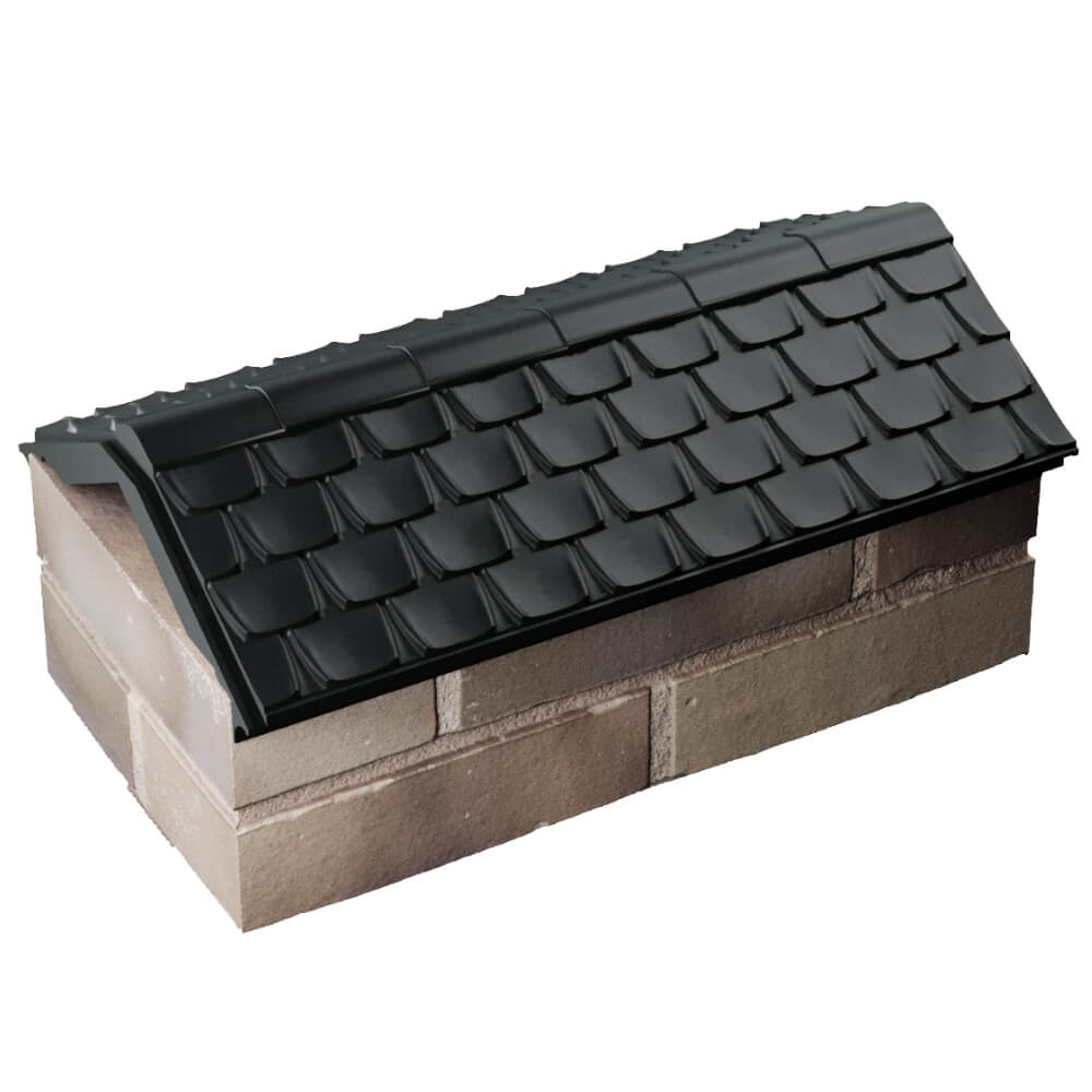 Парапет Zking Эльбрус Черный с посадкой на 1 кирпич (255мм) в Саратове фото