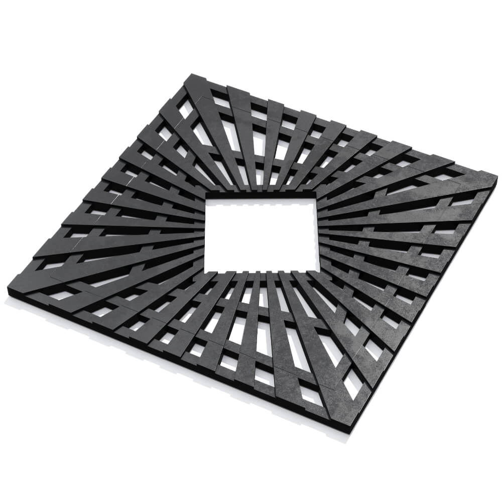 Приствольная решетка для дерева ZKING ATMOSPHERE 1.2х1.2м Черная в Саратове фото