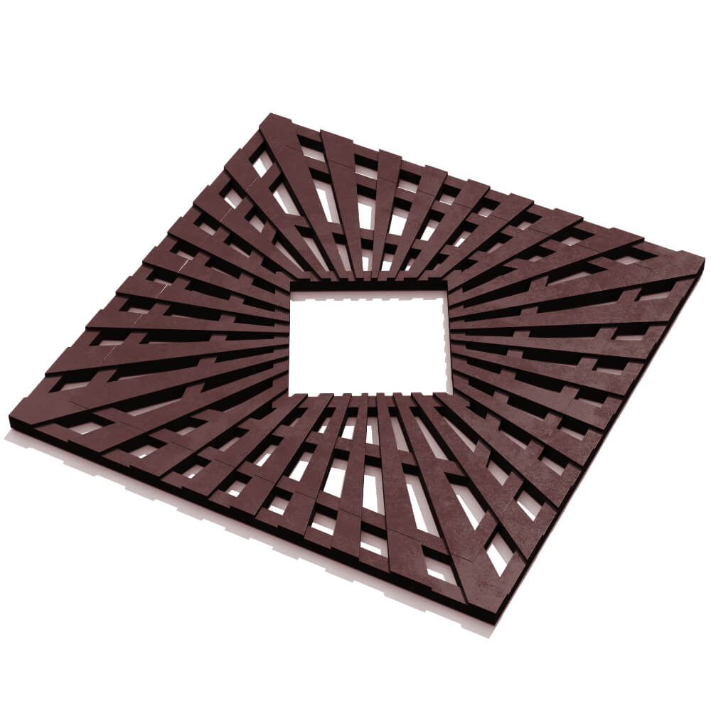 Приствольная решетка для дерева ZKING ATMOSPHERE 1.2х1.2м Коричневая в Саратове фото