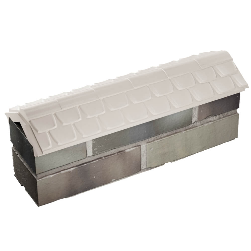 Парапет Zking Эльбрус Бежевый с посадкой на 0.5 кирпича (130мм) в Саратове фото