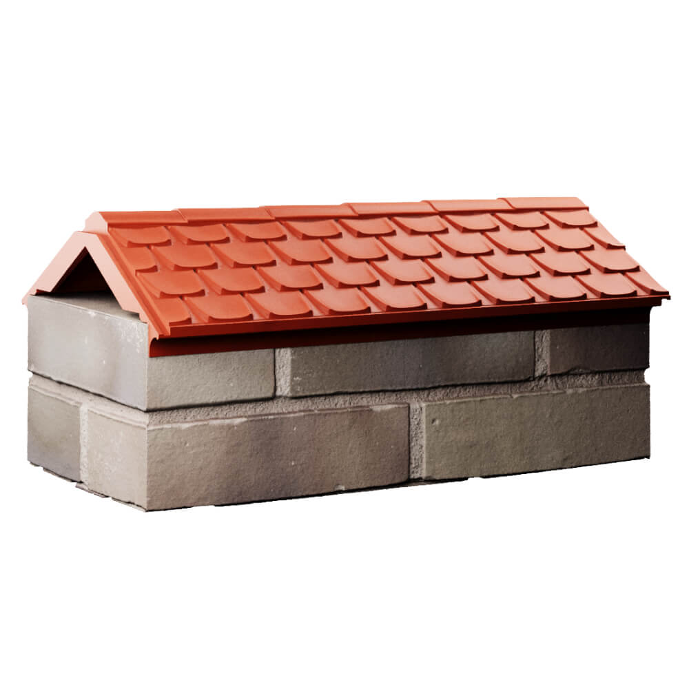 Парапет Zking Эльбрус Красный с посадкой на 1 кирпич (255мм) Саратов фото