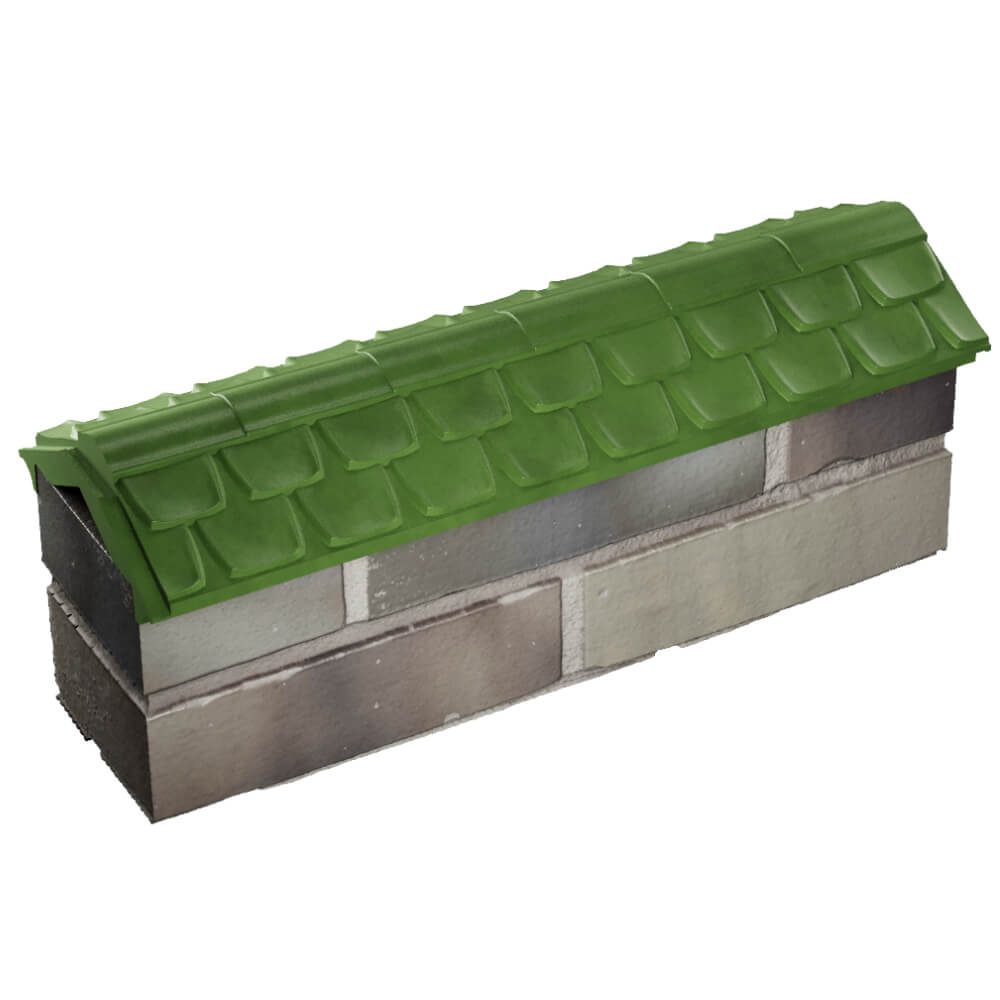 Парапет Zking Эльбрус Зеленый с посадкой на 0.5 кирпича (130мм) в Саратове фото